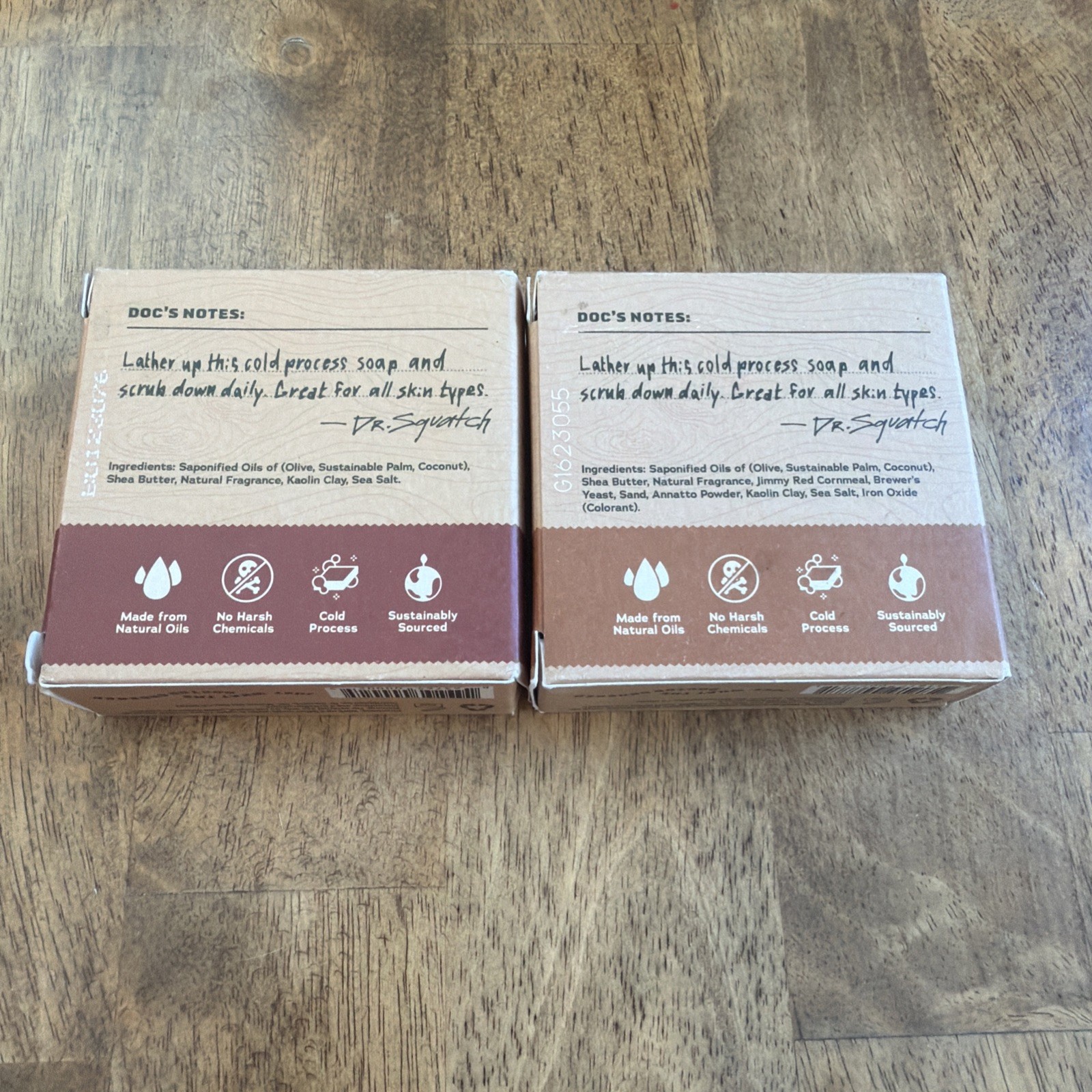 Dr Squatch Soap Wood Barrel Bourbon + Bay Rum – 2 BAR SET – NEW – SAME DAY SHIP