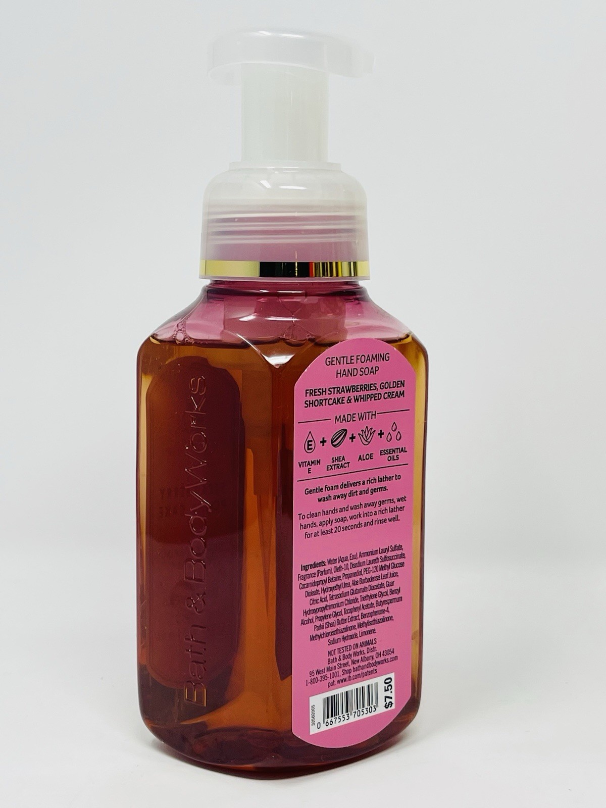 1 BATH & BODY WORKS Strawberry Pound Cake GENTLE CLEAN FOAMING HAND SOAP NEW