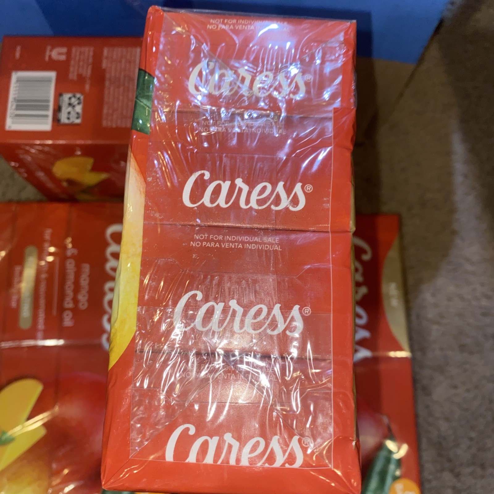 8 Bars Caress Soap Mango & Almond Oil REJUVENATING Beauty Bars 3.75oz