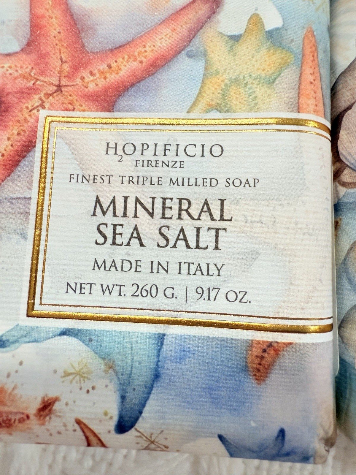2pcs 9.17 Oz HOPIFICIO Mineral SEA SALT & Ocean Breeze Bar SOAP Triple Milled