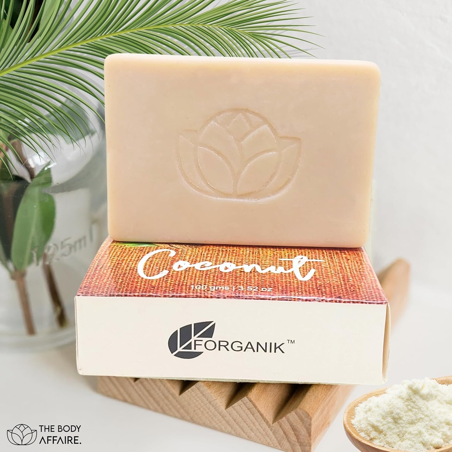 FORGANIK Coconut Handmade Cold Process Soap by The Body Affaire For Men & Women