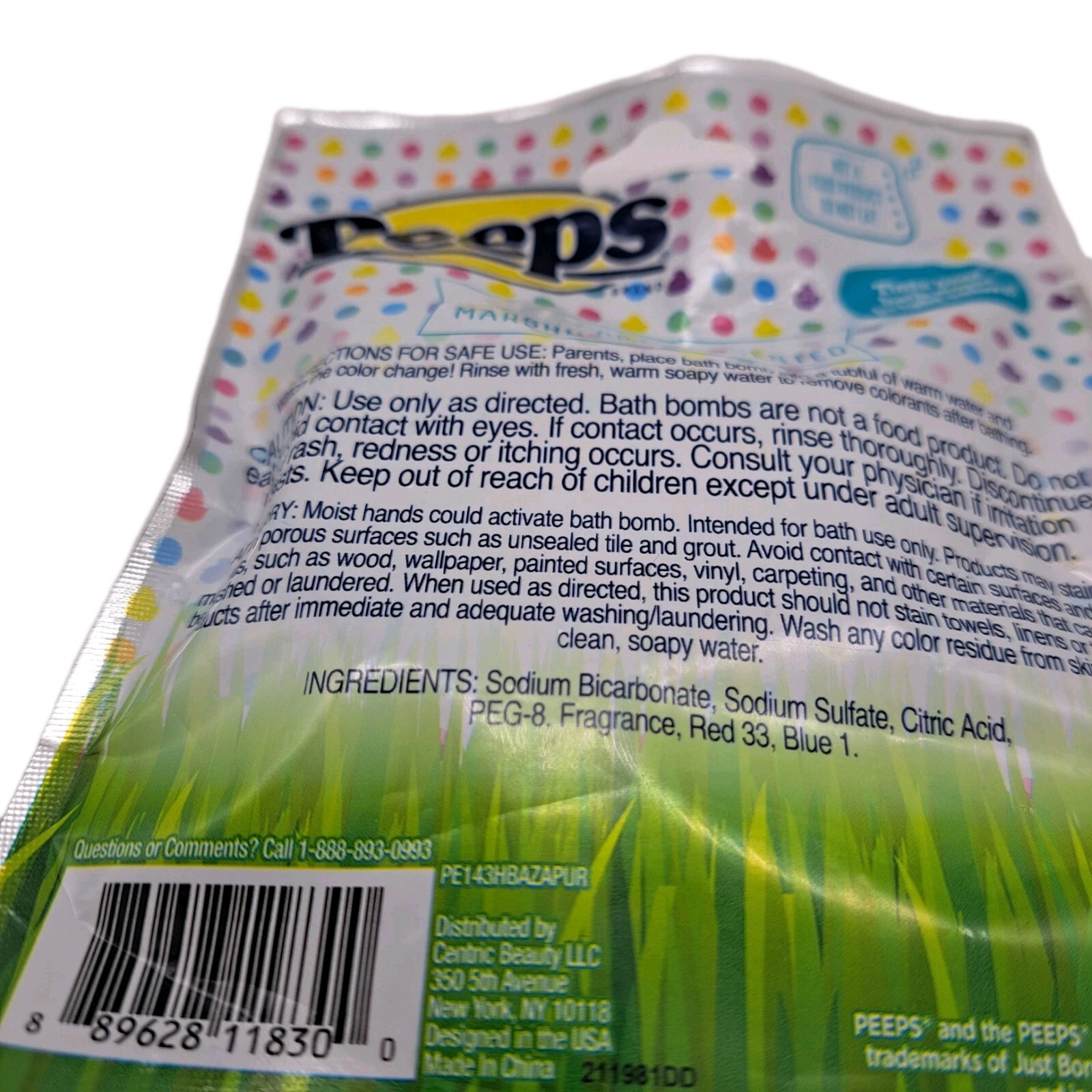 Crayola Whipped Soap 2.82oz.Grape Body Wash + 1 Peeps Bath Chicken Shape