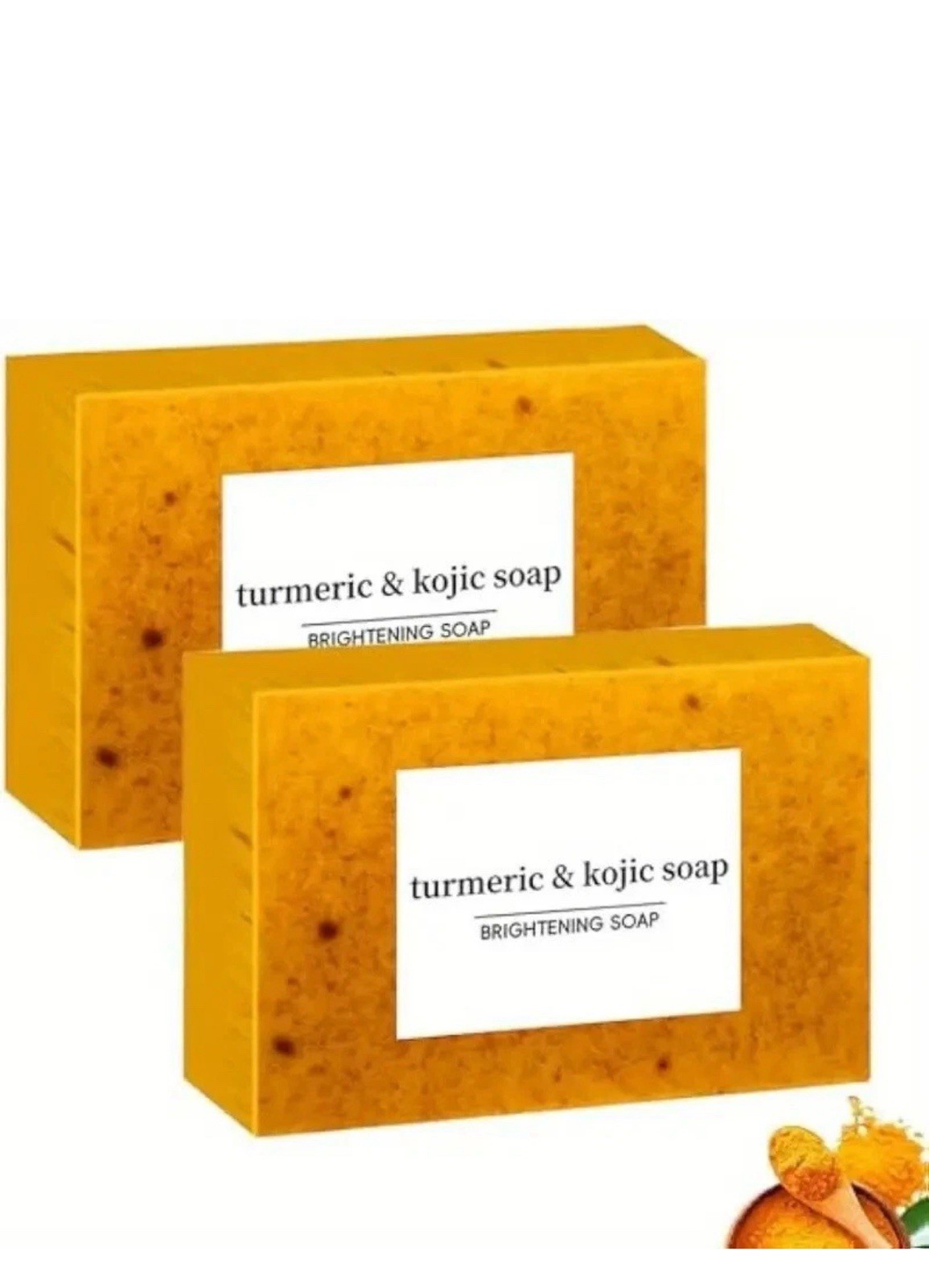 Turmeric Kojic Acid Brightening Soap Skin Whitening Dark Spots lightening Acne
