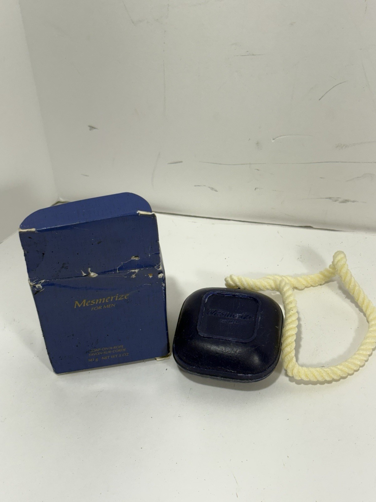 Avon Mesmerize Men’s Soap on a Rope 5 ounces New Old Stock Discontinued For Men