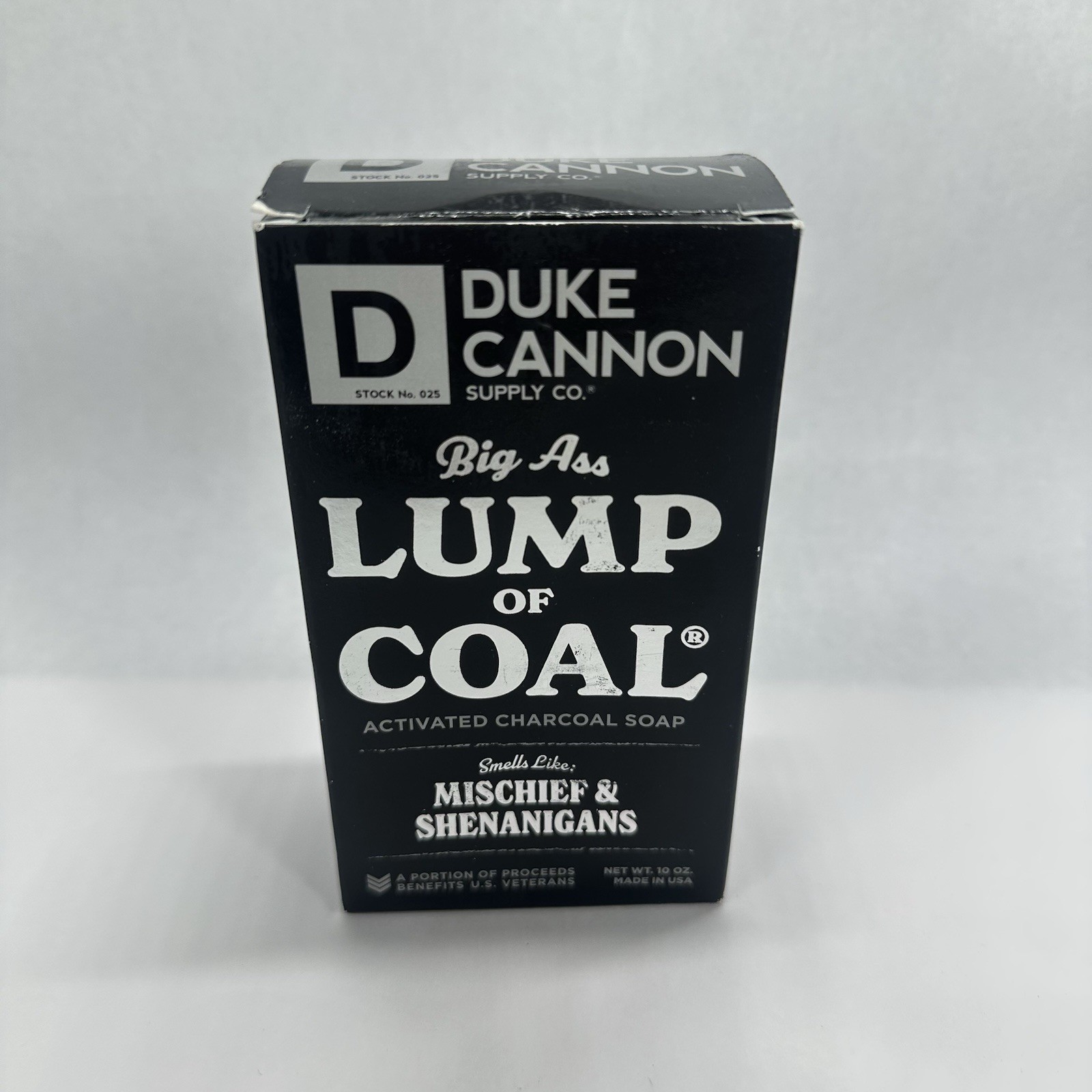 Duke Cannon Co. Lump Of Coal Charcoal Bar Soap – 10oz Stocking Made in USA