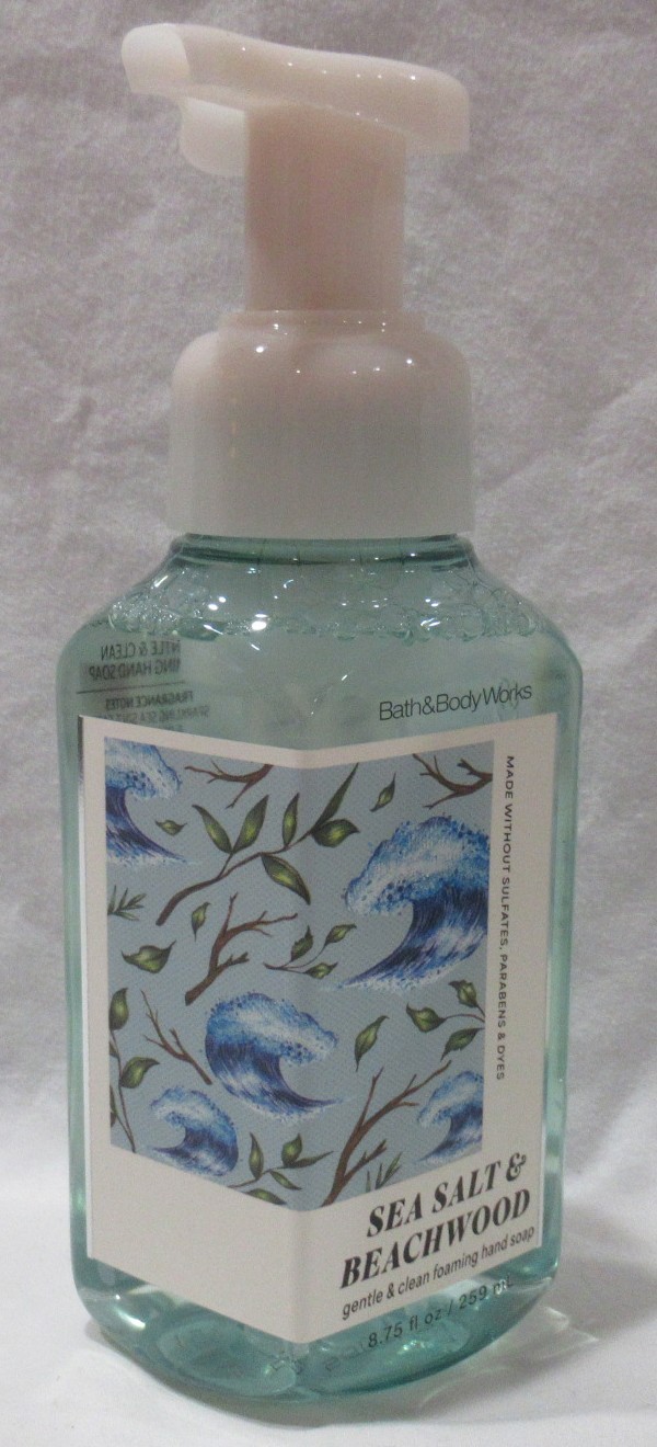 Bath & Body Works Gentle & Clean Foaming Hand Soap Set 2 SEA SALT & BEACHWOOD