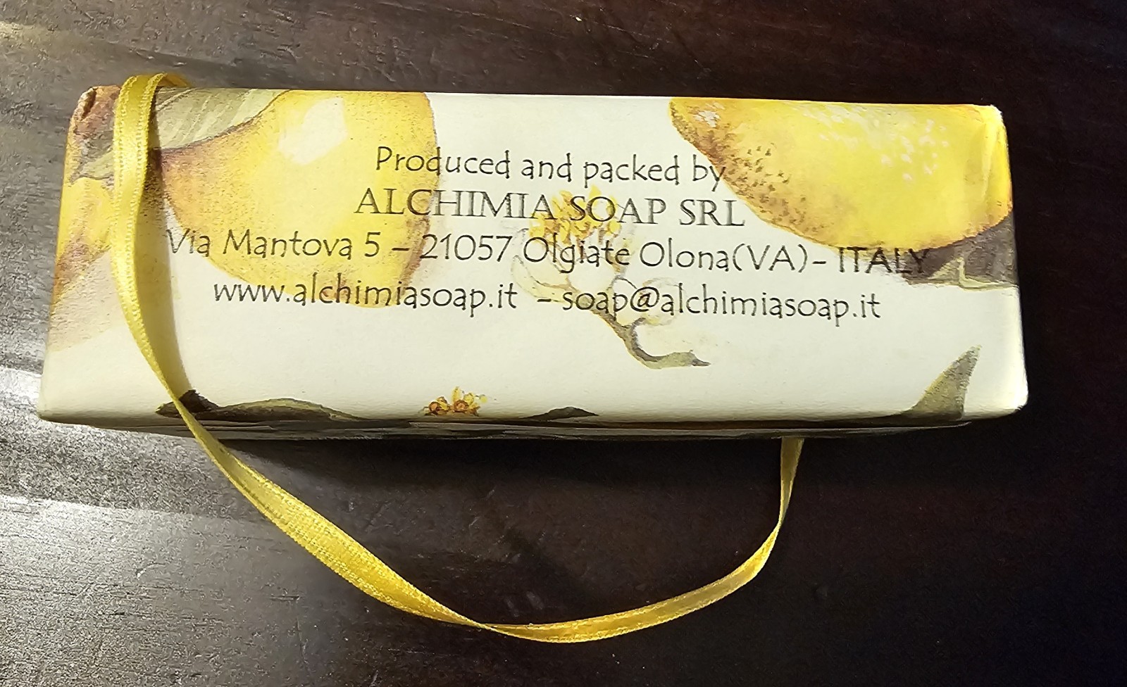 Lot Of 4 Luxury Italian Sapone Vegetable Bar Soaps ORCHID/PRIMROSE/LEMON/DAHLIA