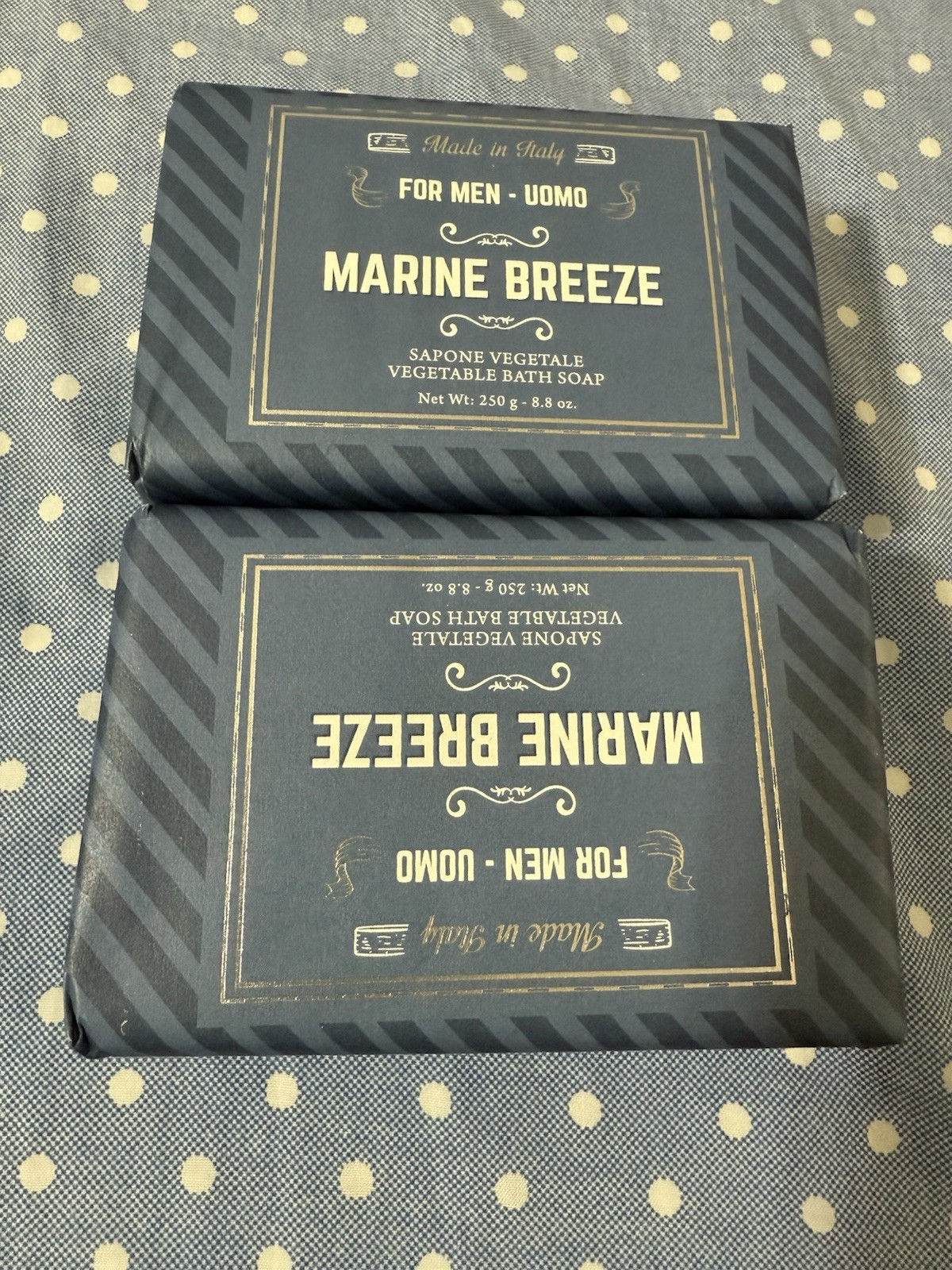 2 SAPONERIE MARIO FISSI SRL 8.8OZ marine Breeze Men Bath Bar Soap Italy