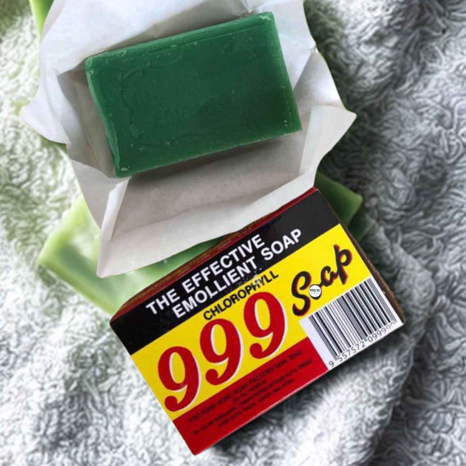 999 Chlorophyll Soap Refreshing Body Wash Gentle Sensitive Skin 2 Pcs Bar