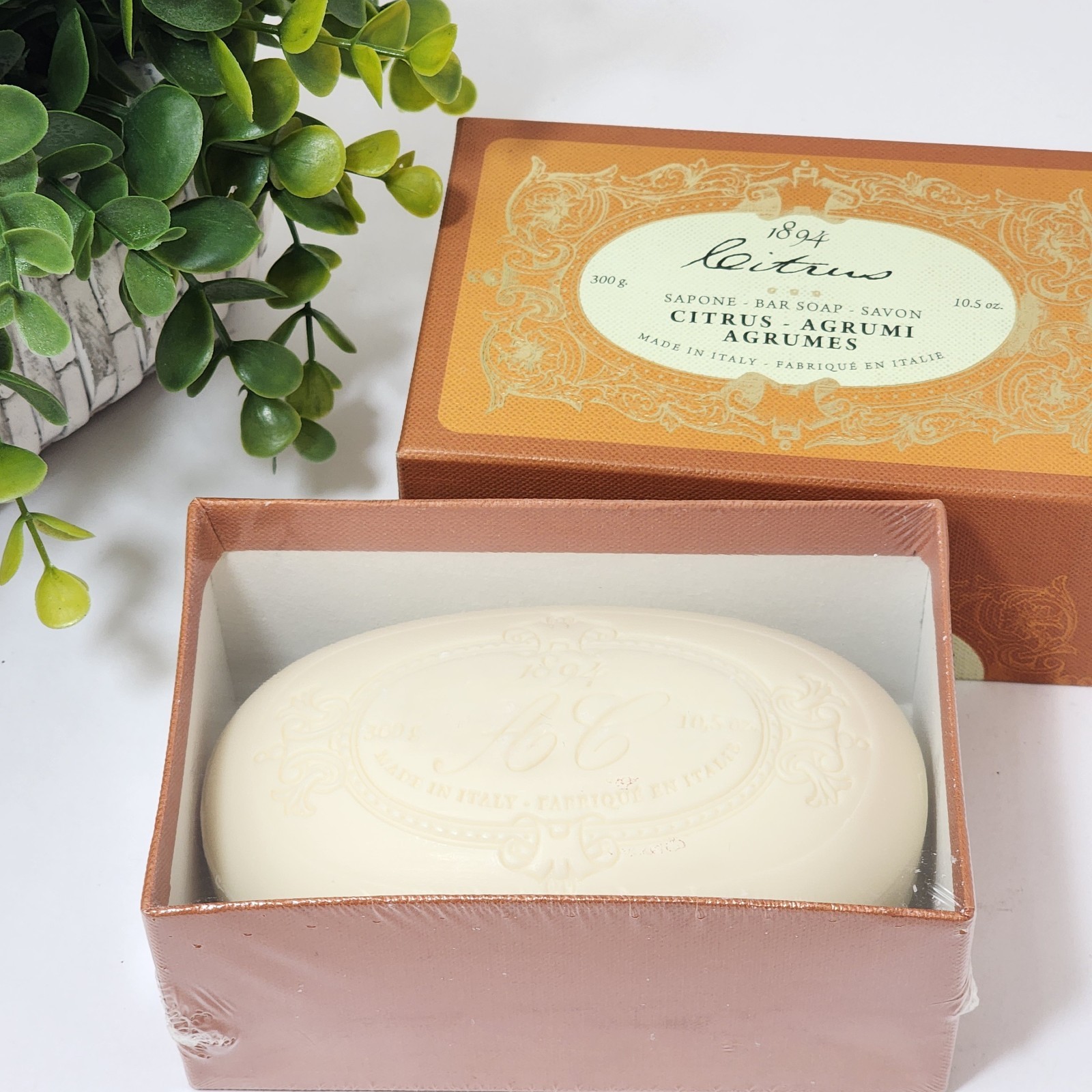 Citrus Bar Soap Tuscan Extra Fine Soap Agrumi by Saponerie Mario Fissi 10.5 oz