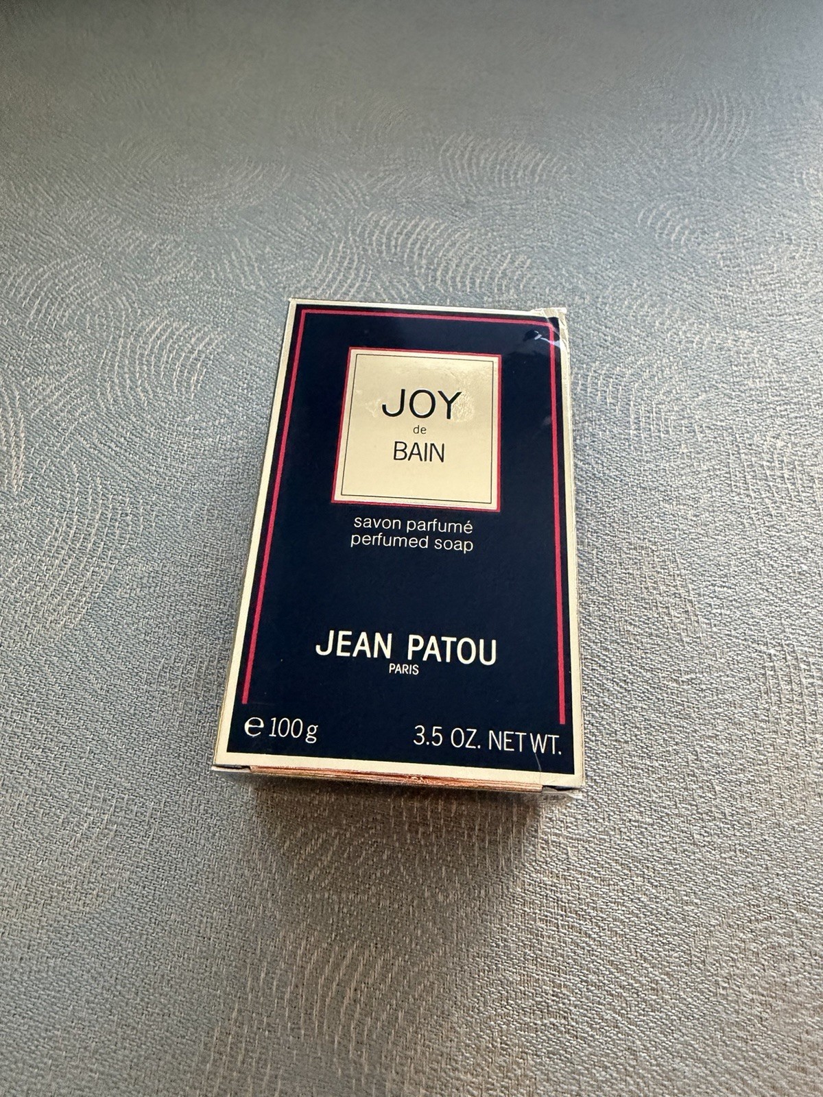 JEAN PATOU JOY DE BAIN 100G PERFUMED SOAP NEW WITH BOX 3.5 OZ Sealed Vintage
