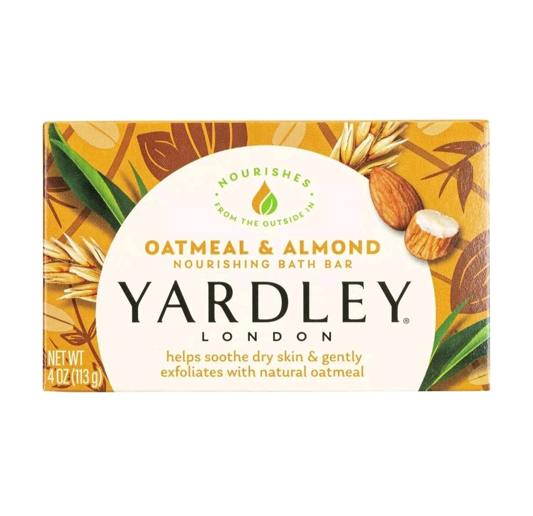 NEW! YARDLEY LONDON (4.0 Oz.) 113g ●OATMEAL & ALMOND● Nourishing Bath Bar🫧
