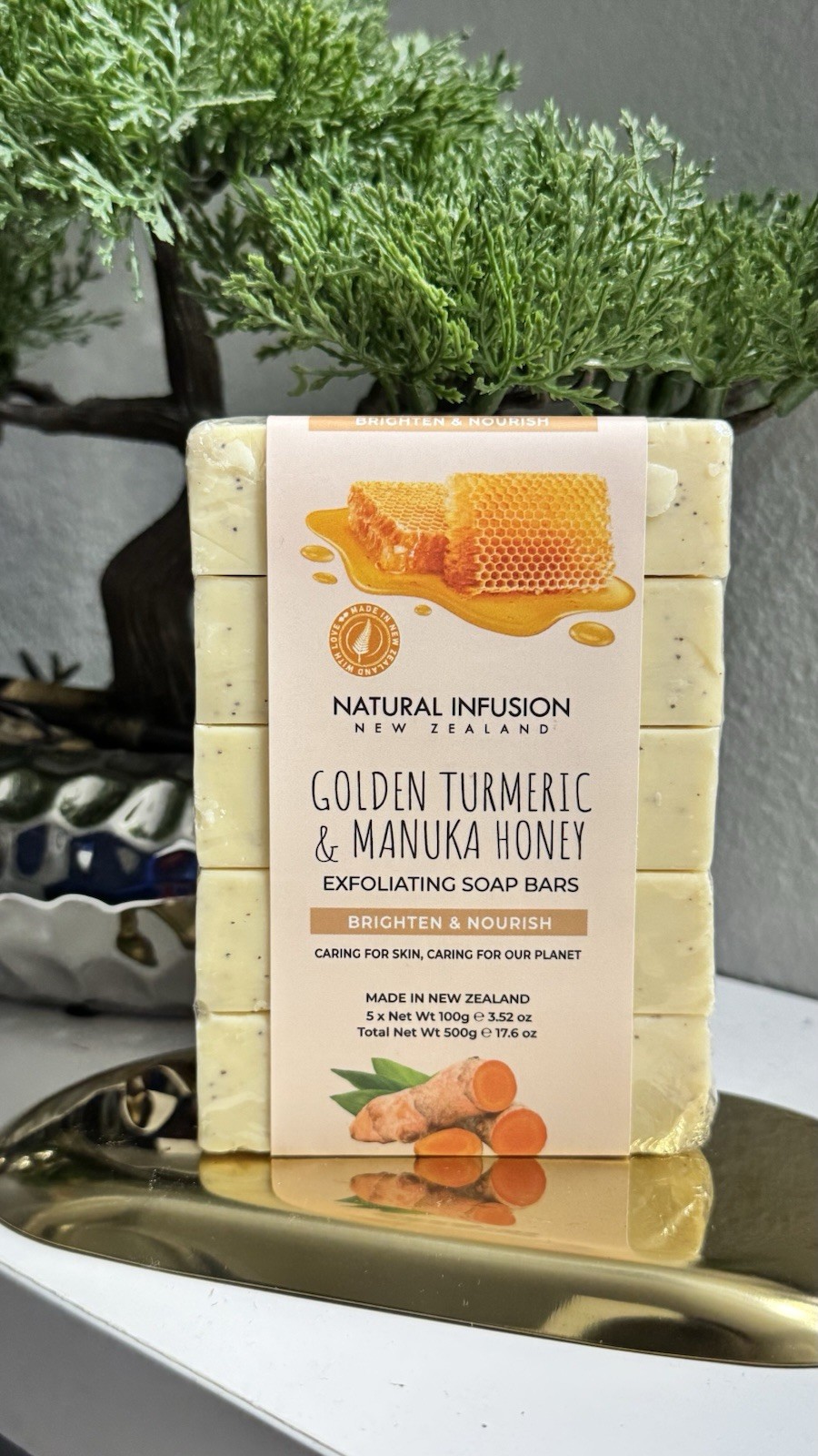 Natural Infusion New Zealand Exfoliating Golden TURMERIC & Manuka Honey