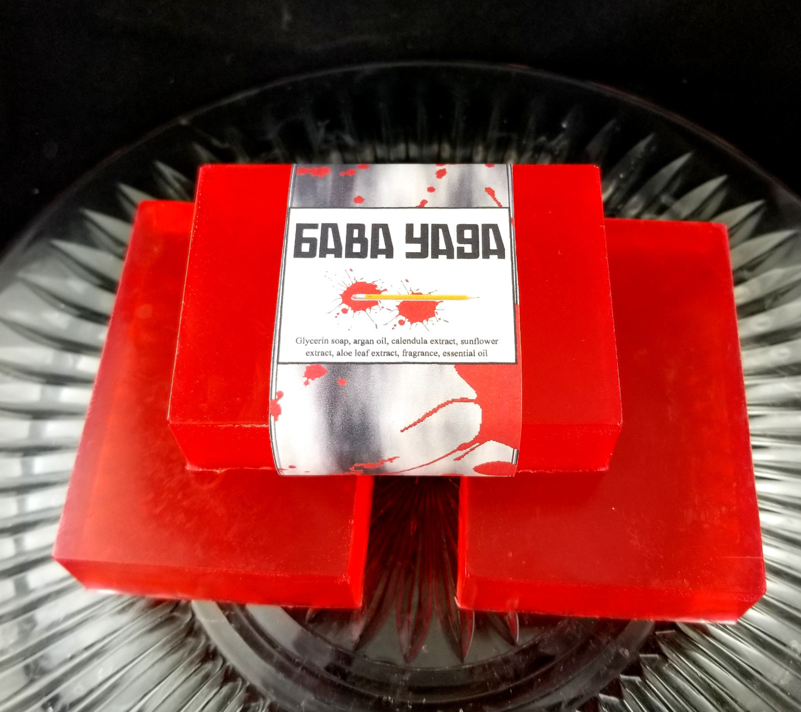 BABA YAGA Soap, Blood Orange & Smoke Shave Soap Beard Wash Stocking Stuffer