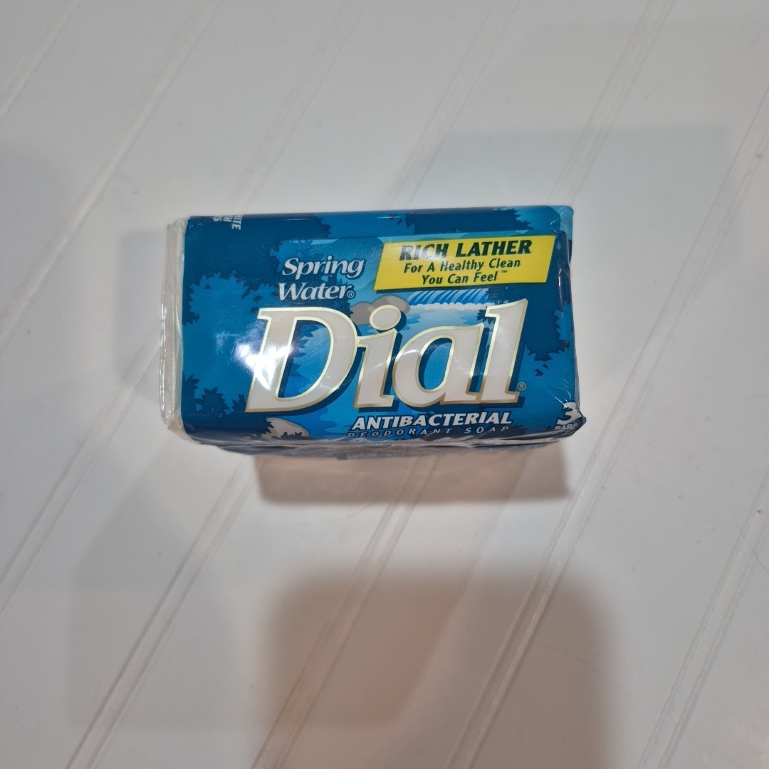 Vintage Dial SPRING WATER Antibacterial Deodorant Bar Soap, 4.5 3ct pack Sealed
