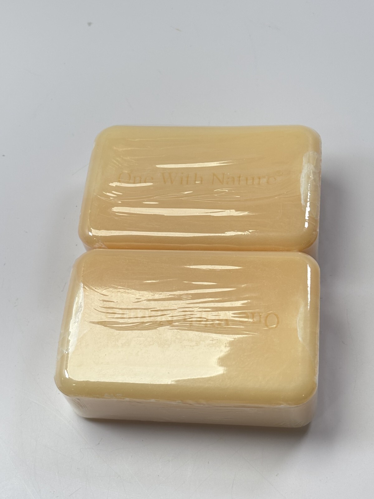 2 Pack One With Nature Orange Blossom Dead Sea Mineral Soap 7 Ounce Bar Retired
