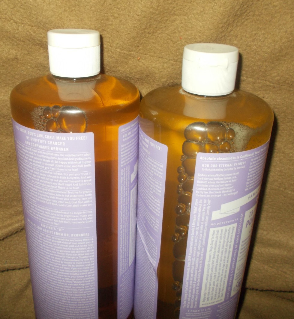 Dr. Bronner’s 18-in-1 Pure Castile Soap SEALED Lavender Scent 32oz LOT OF 2