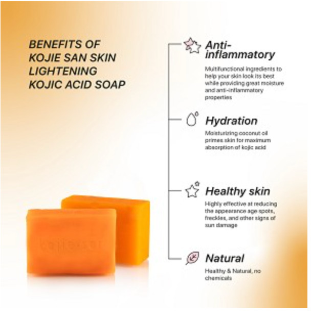Kojie-San Classic Soap – 3 Pack (65g each)