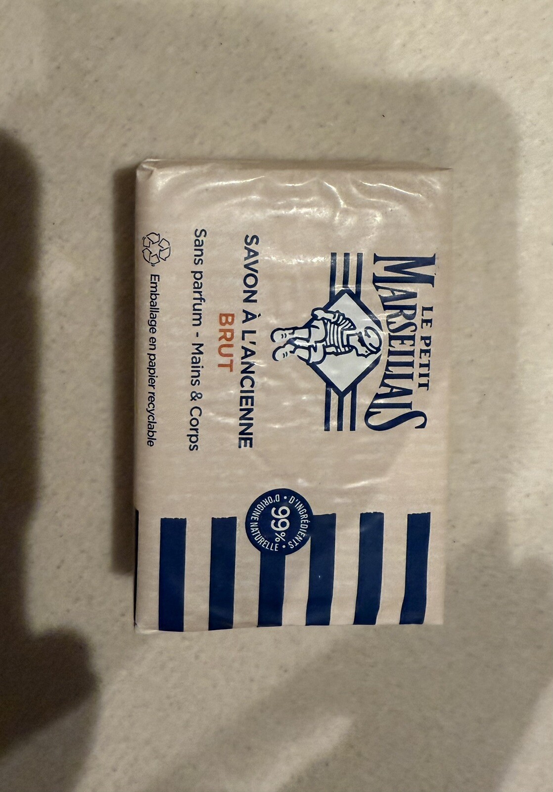 Original Le Petit Marseillais Brut XL Soap Bar 300 Grams No Added Perfume.