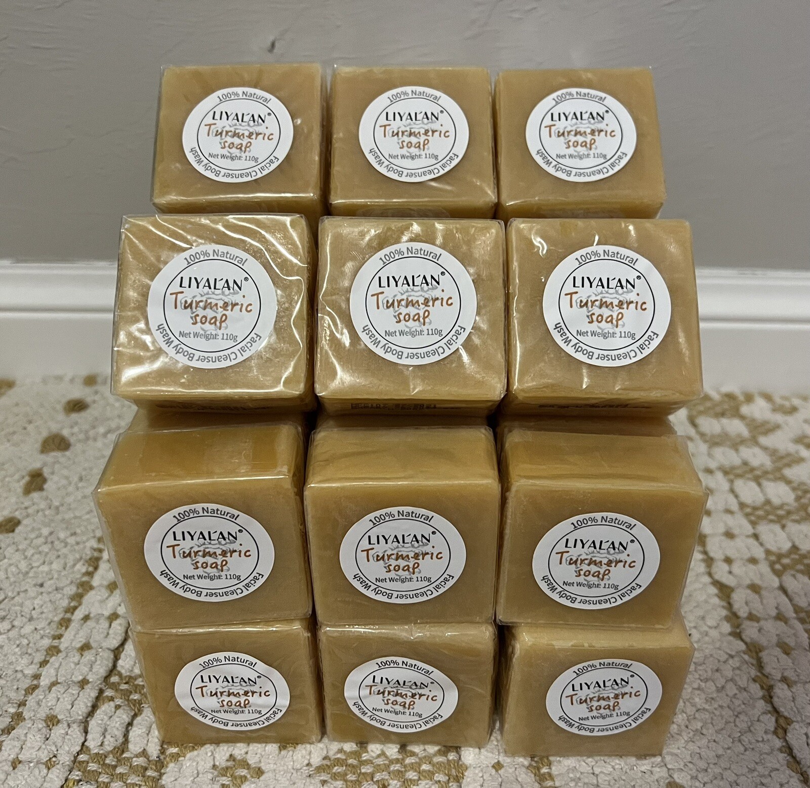 Turmeric Soap Anti Acne Skin Brightening Dark Spots Lightening Handmade Ginger
