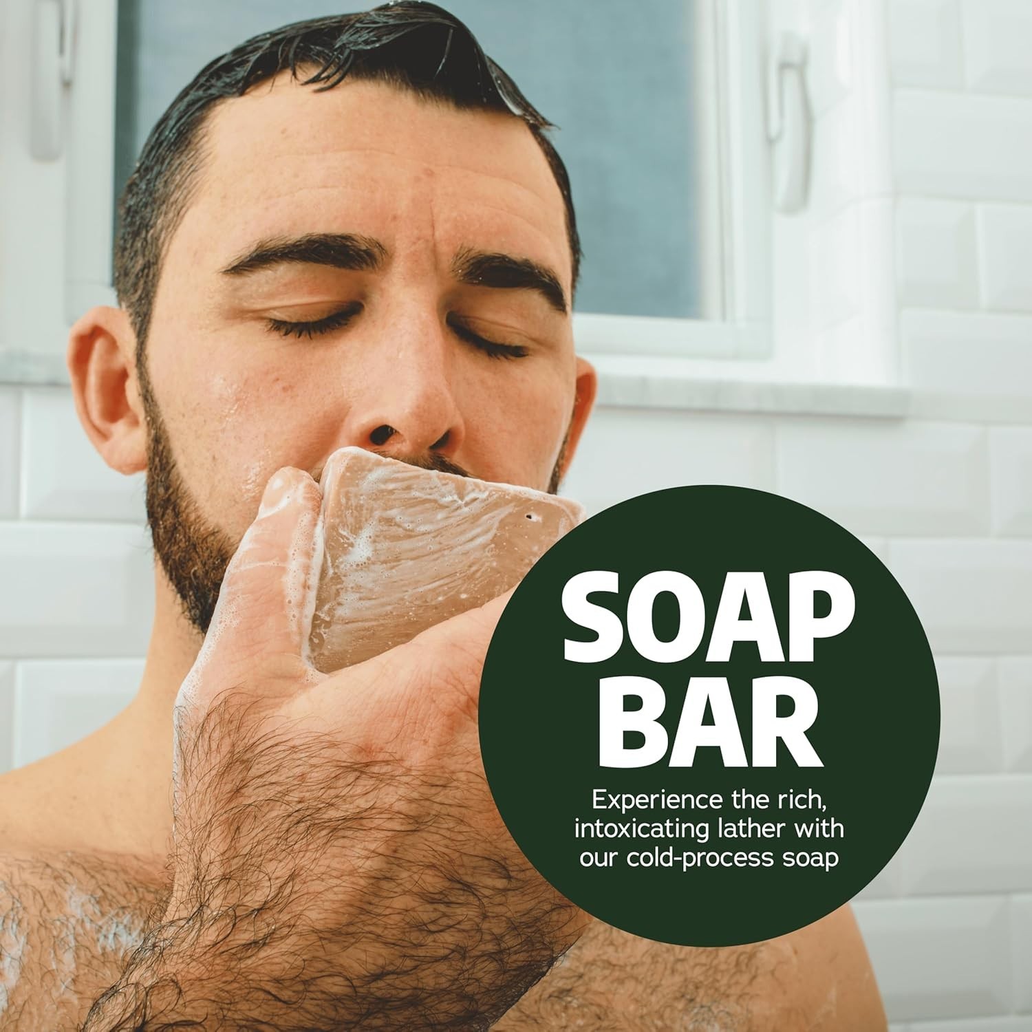 Men’s Natural Cold Process Soap 5 Pack Body Bar Summer Citrus Coconut