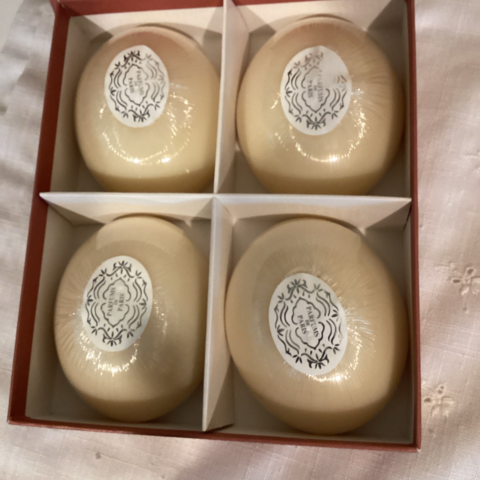 Luxury French Soap. Set Of 4 . Made In France. Individual Wrap. New In Box. 150g