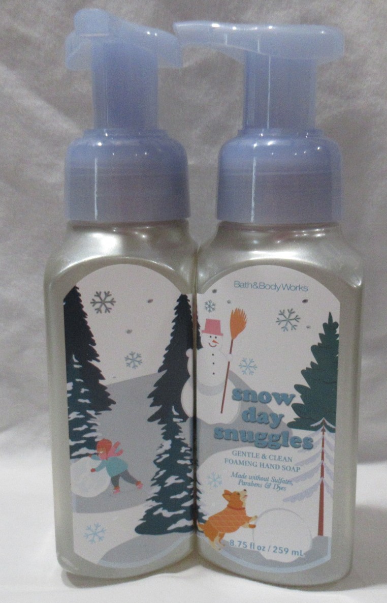 Bath & Body Works Gentle & Clean Foaming Hand Soap Lot Set 2 SNOW DAY SNUGGLES