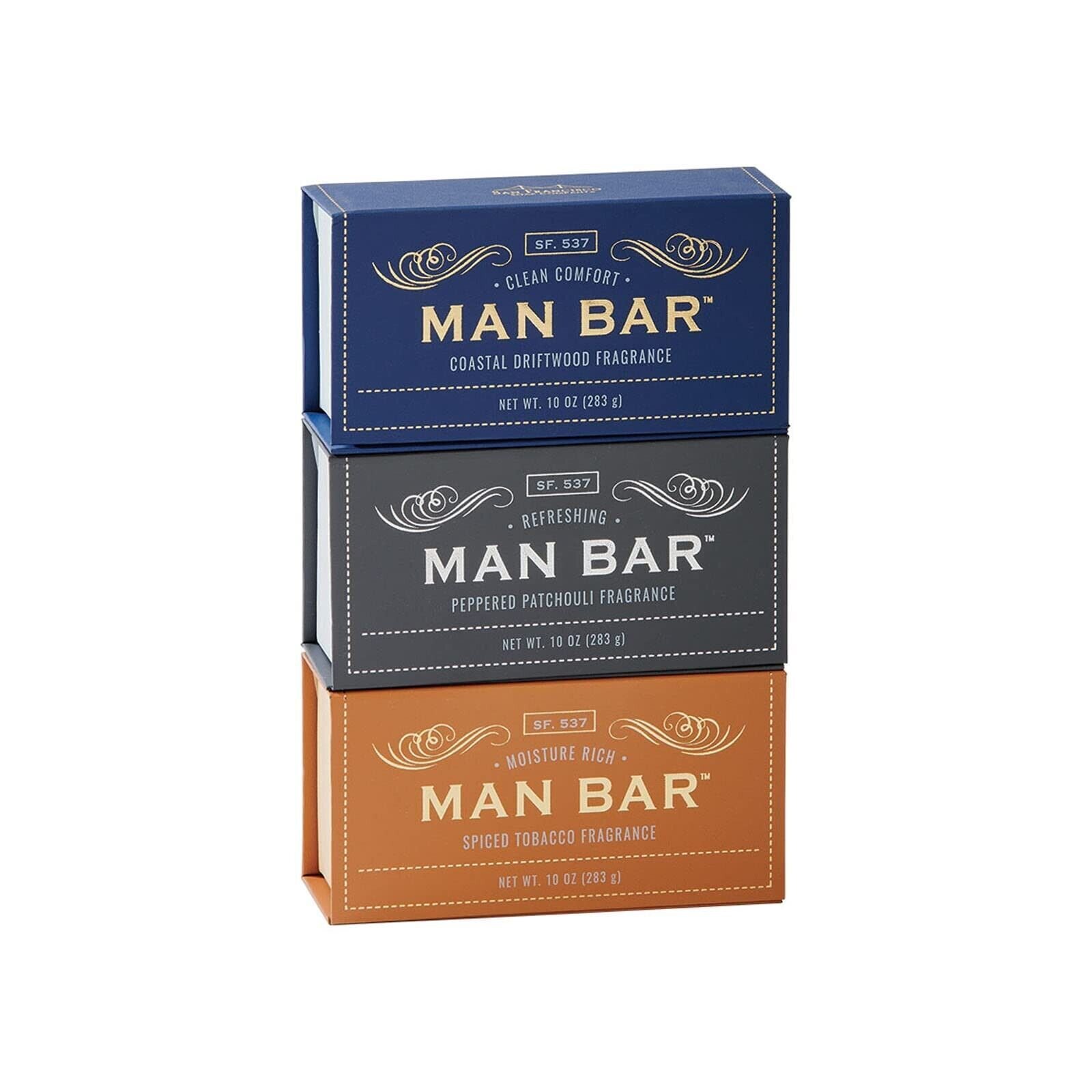 San Francisco Soap Company Man Bar 3-Piece Gift Set featuring all new scents:…