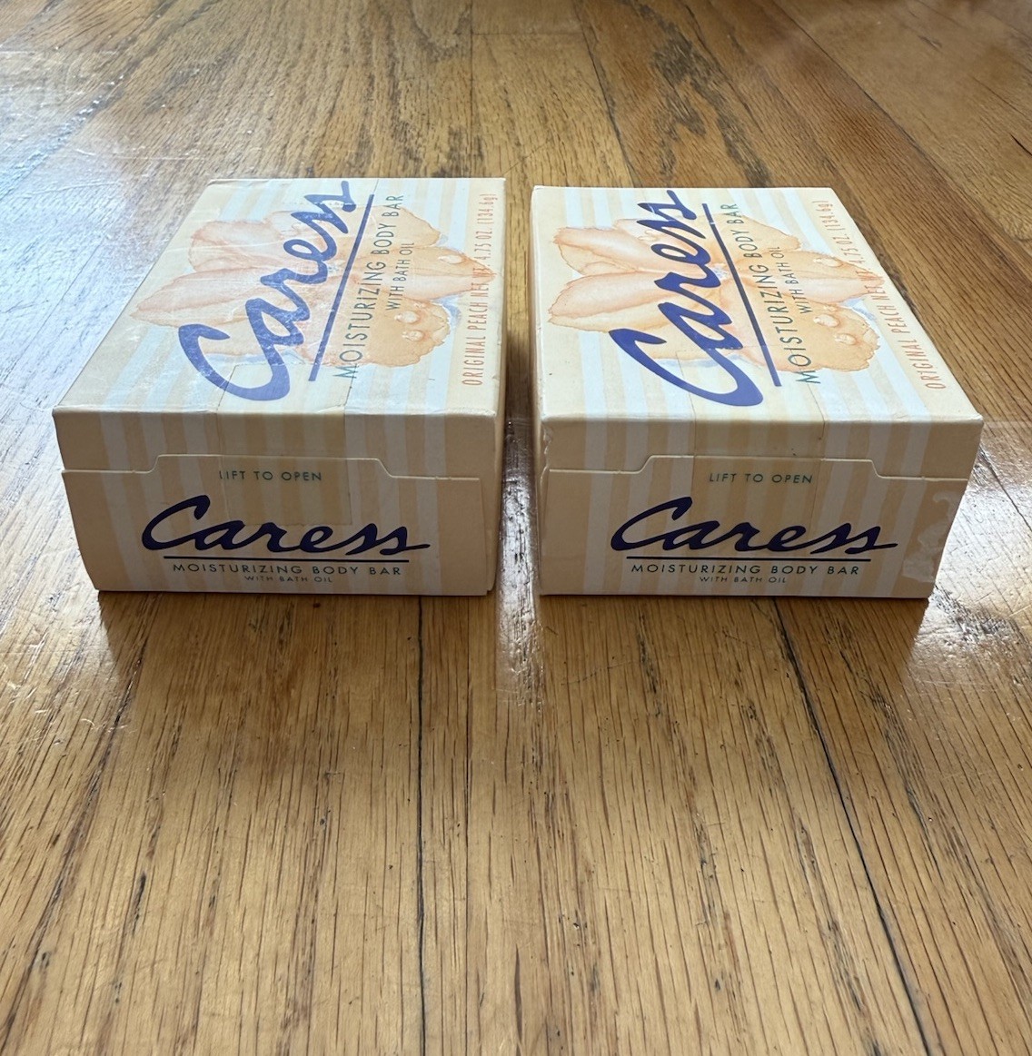2 Pack VINTAGE 2001 Caress Moisturizing Body Bar Soap Nature’s Silk 4.75 oz each