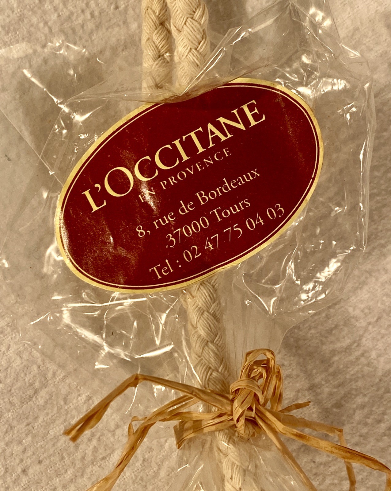 New Vtg. L’Occitane En Provence Soap on a Rope Bar 6 Oz