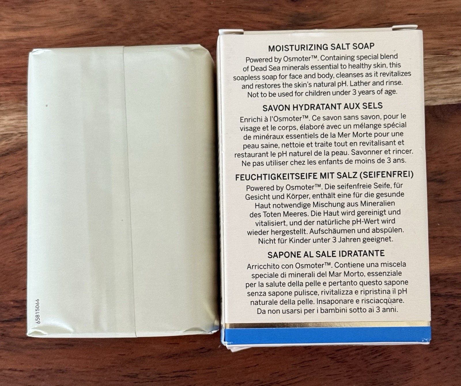 AHAVA – DEADSEA SALT Moisturizing Salt Soap Bar BODY CLEANSING 3.4oz NIB