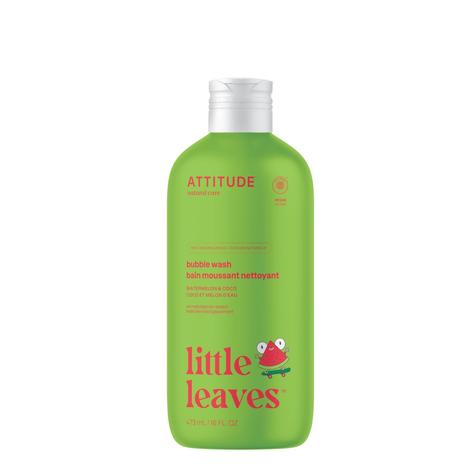 Attitude Bubble Wash for Kids, EWG Verified Bath, 16 Fl Oz (Pack of 1)