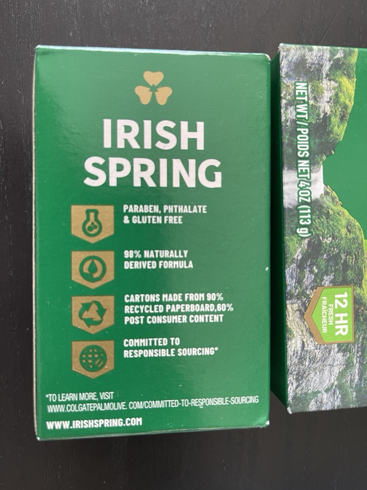 Irish Spring Original Clean 12HR Fresh Deodorant Soap 4.5 OZ (3 Pack)