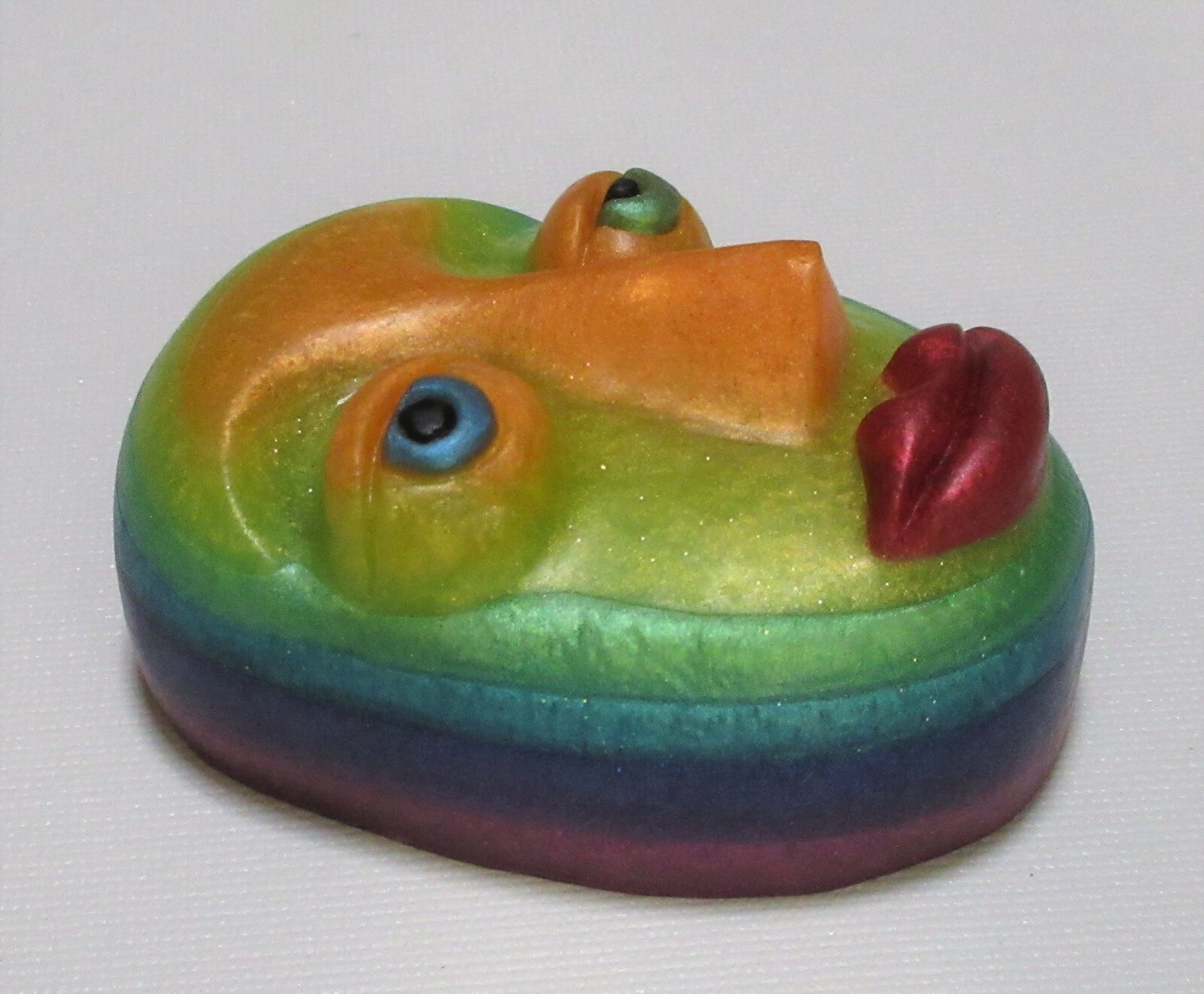 Be-YOU-tiful, our rainbow-hued FACE SOAP in coriander,sage,cedar& citrus scent