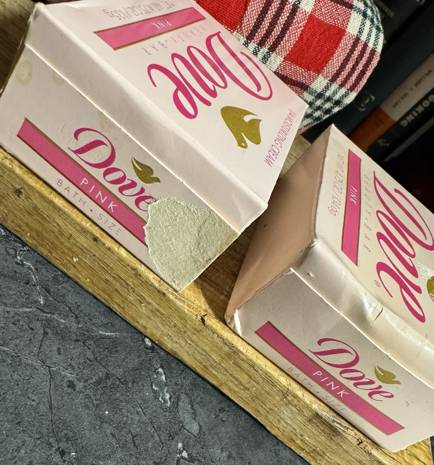 Dove Beauty Bar Soap Pink 1/4 Moisturizing Cream Lot of 2 4.75 oz Sealed