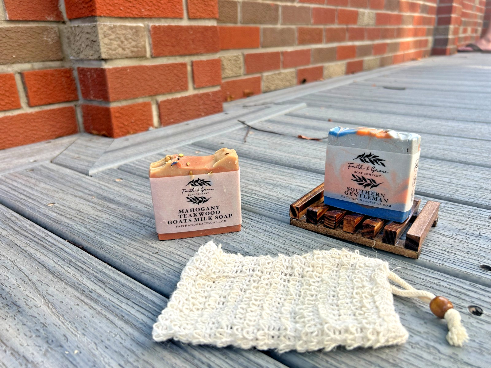 handmade vegan soap bars gift set for men