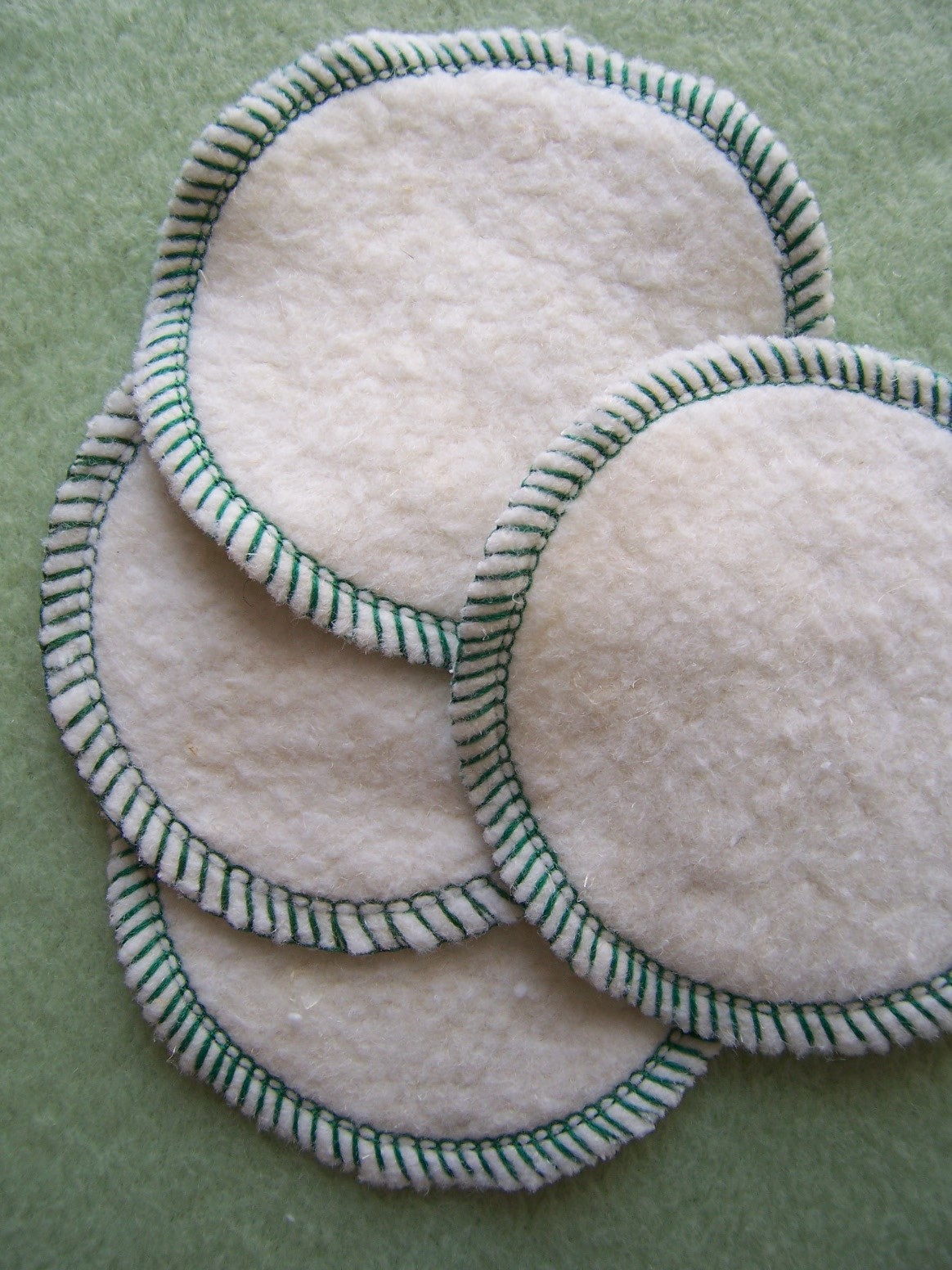 Hemp Organic Cotton Facial Cleansing Rounds Pads Washable Reusable Eco Friendly