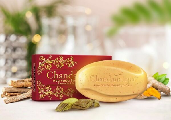 CHANDANALEPA AYURVEDA HERBAL BEAUTY SOAP NATURAL HEALTHY SKIN BAR