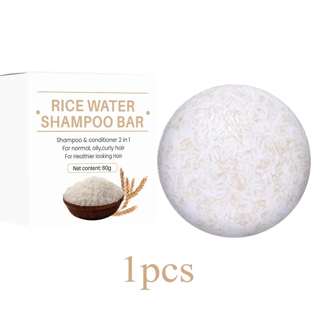 Organic Rice Shampoo Soap Bar Hair Nourishing Conditioning Soap