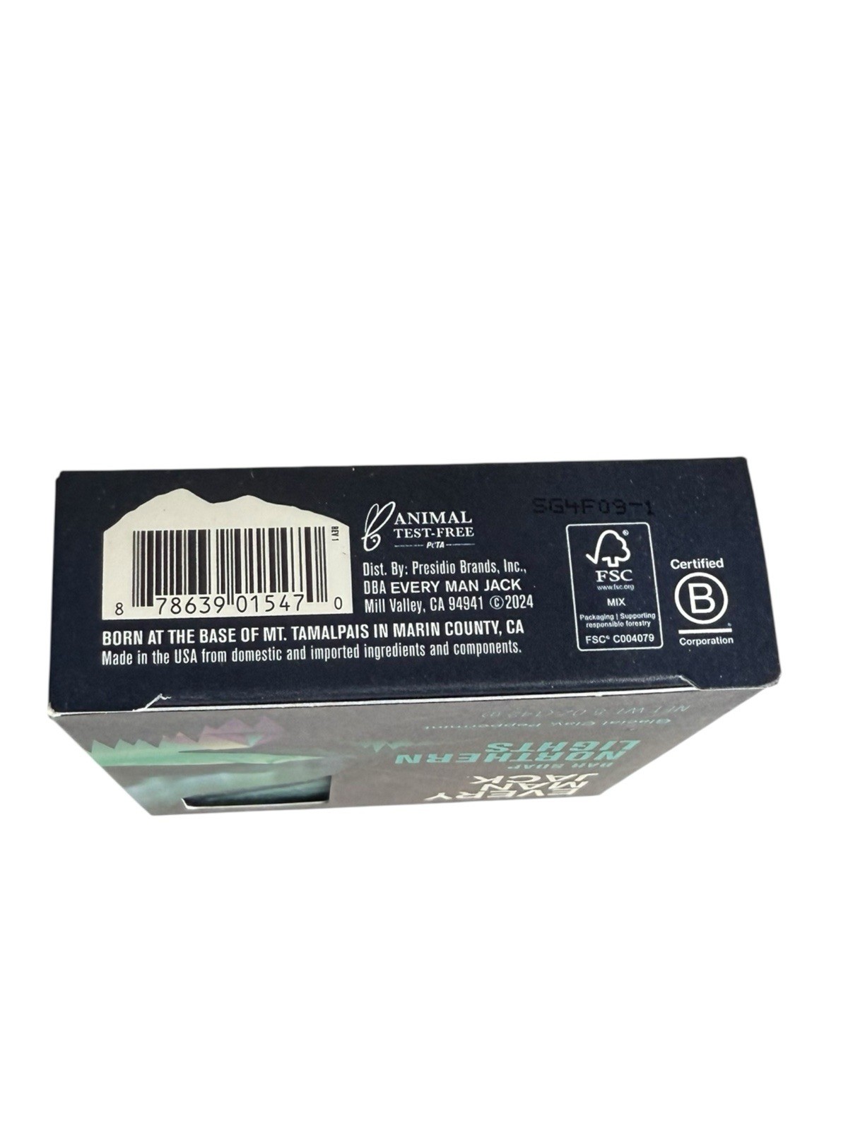 2 x Every Man Jack NORTHERN LIGHTS Bar Soap Glacial Clay Peppermint 5oz EA
