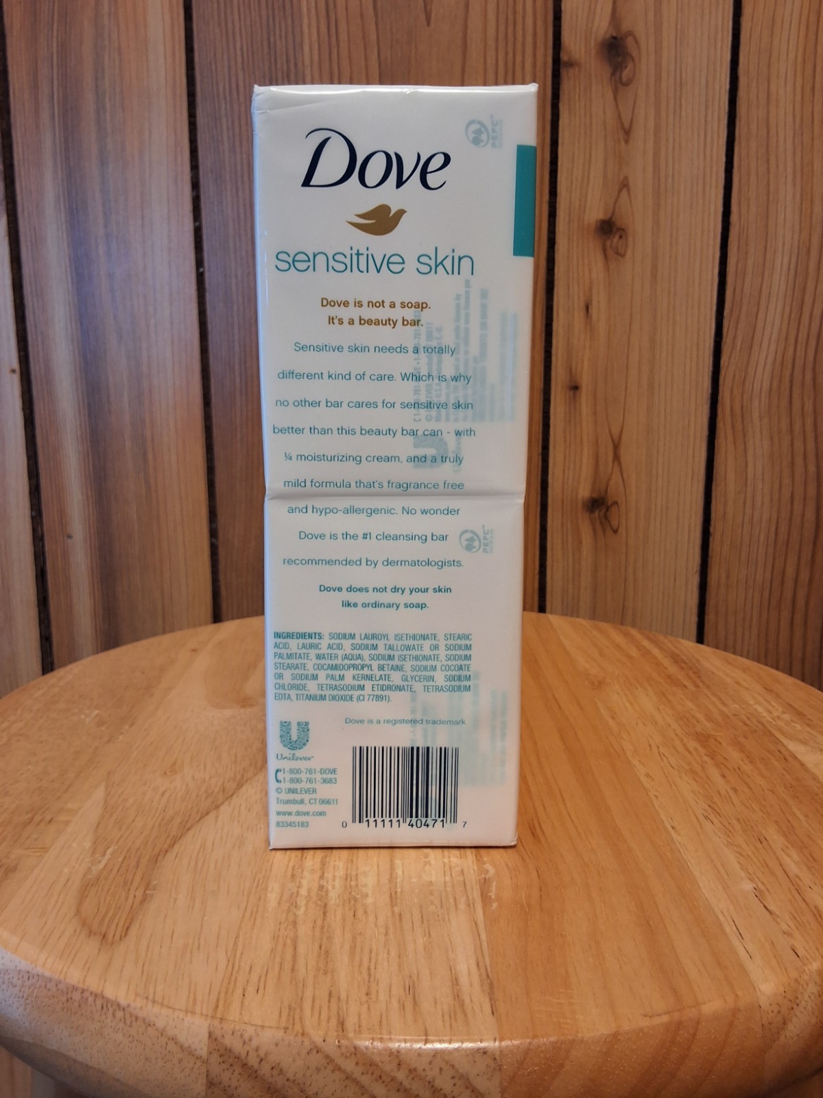 Dove Sensitive Skin Beauty Bar 10 Pack 4oz Fragrance Free BRAND NEW SEALED