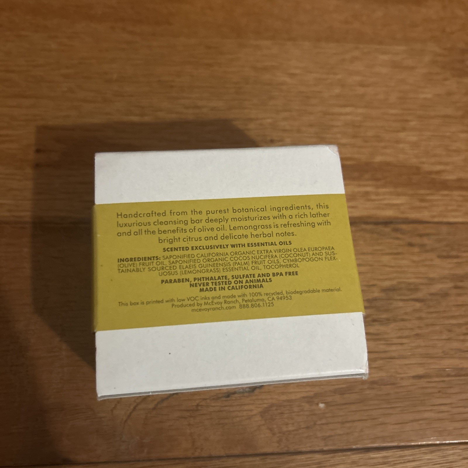 NWT80 Acres Lemongrass • OLIVE OIL SOAP • 5.4 OZ / 153G