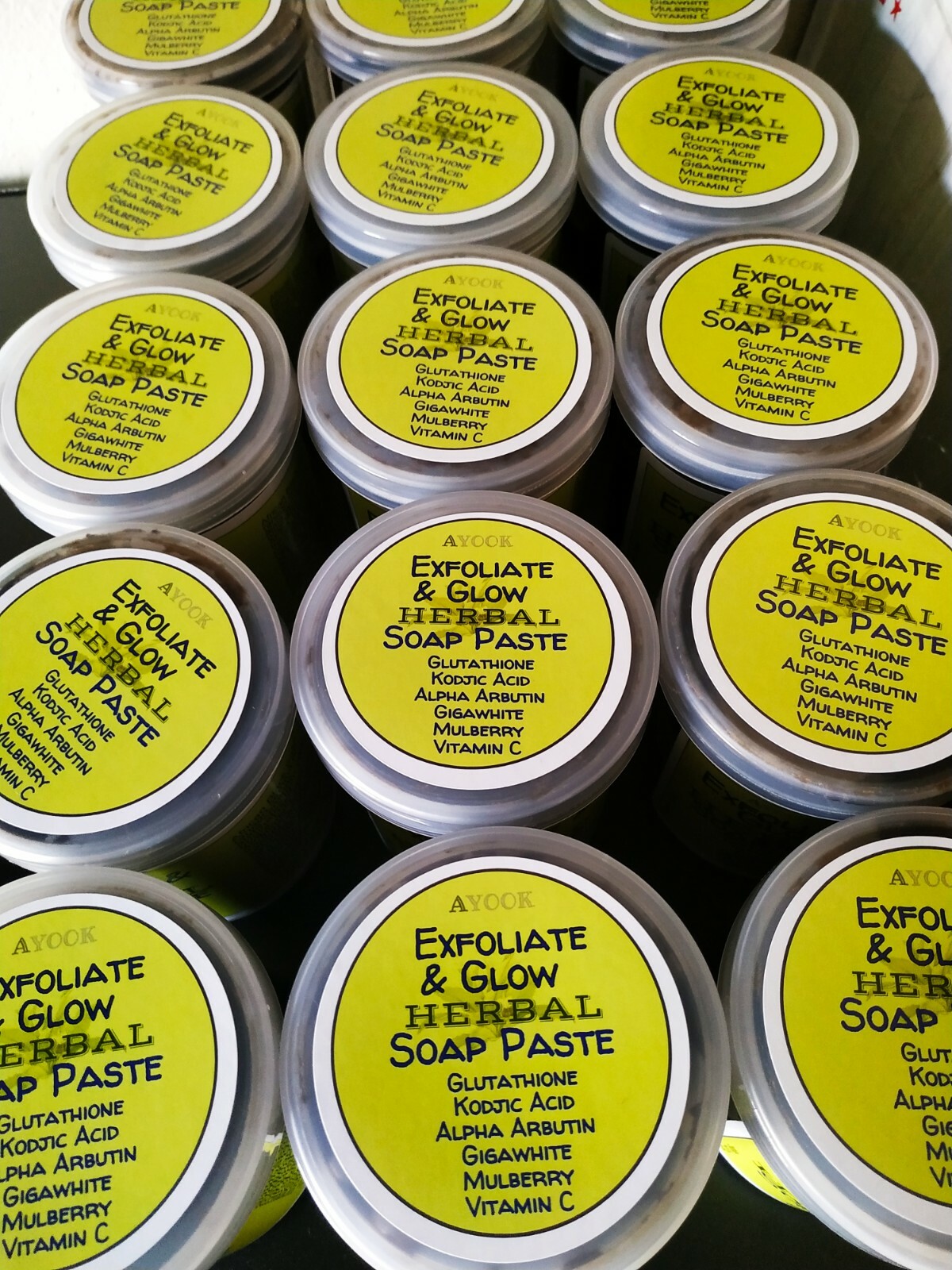 Lightening Black Soap Paste. Exfoliate and Glow 500g
