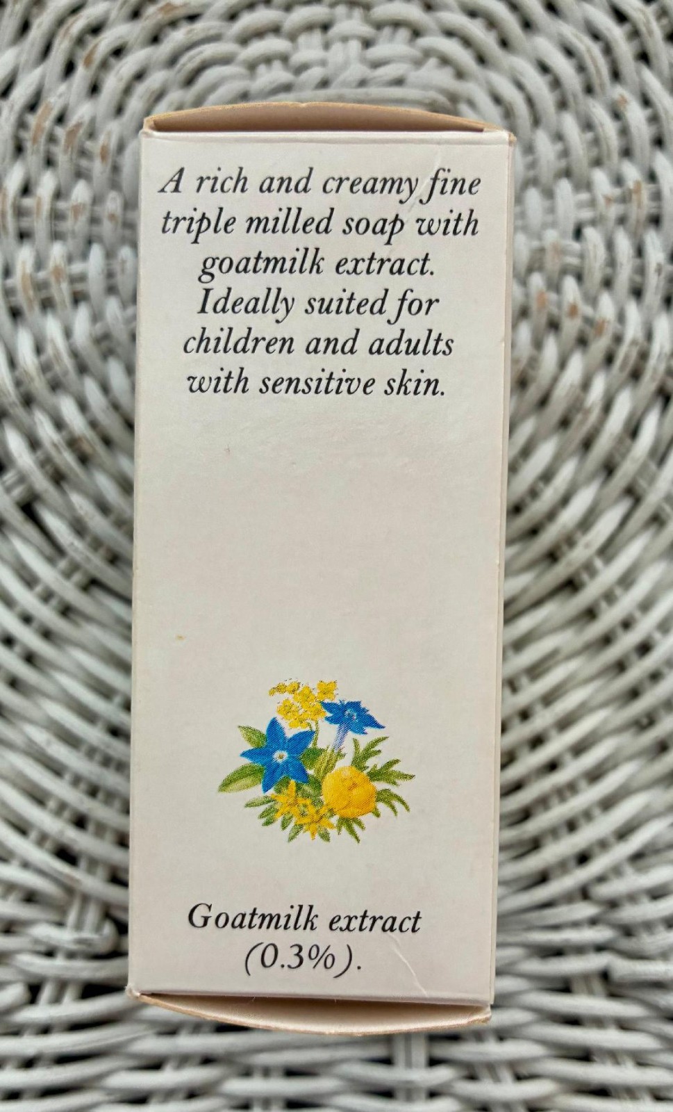 CRABTREE & EVELYN SWISS GOATMILK SOAP BAR NIB 3.5 OZ FAST SHIPPING 100% FB