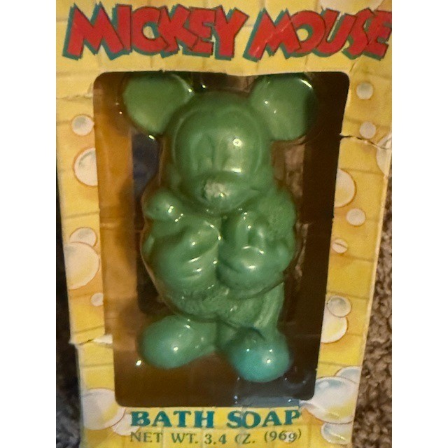 Vintage Mickey Mouse Bath Soap 3.4 oz. 1990s Disney Collectible New in Box