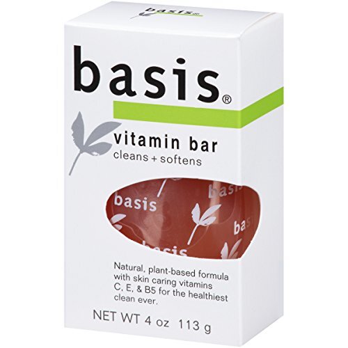 5 Pack Basis Vitamin Bar Soap Cleans Softens 4Oz Each