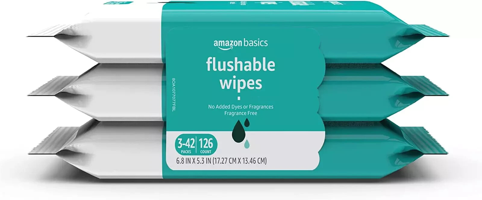 Flushable Wet Wipes Fragrance-Free 126Ct (3X42) Adult Care NWT