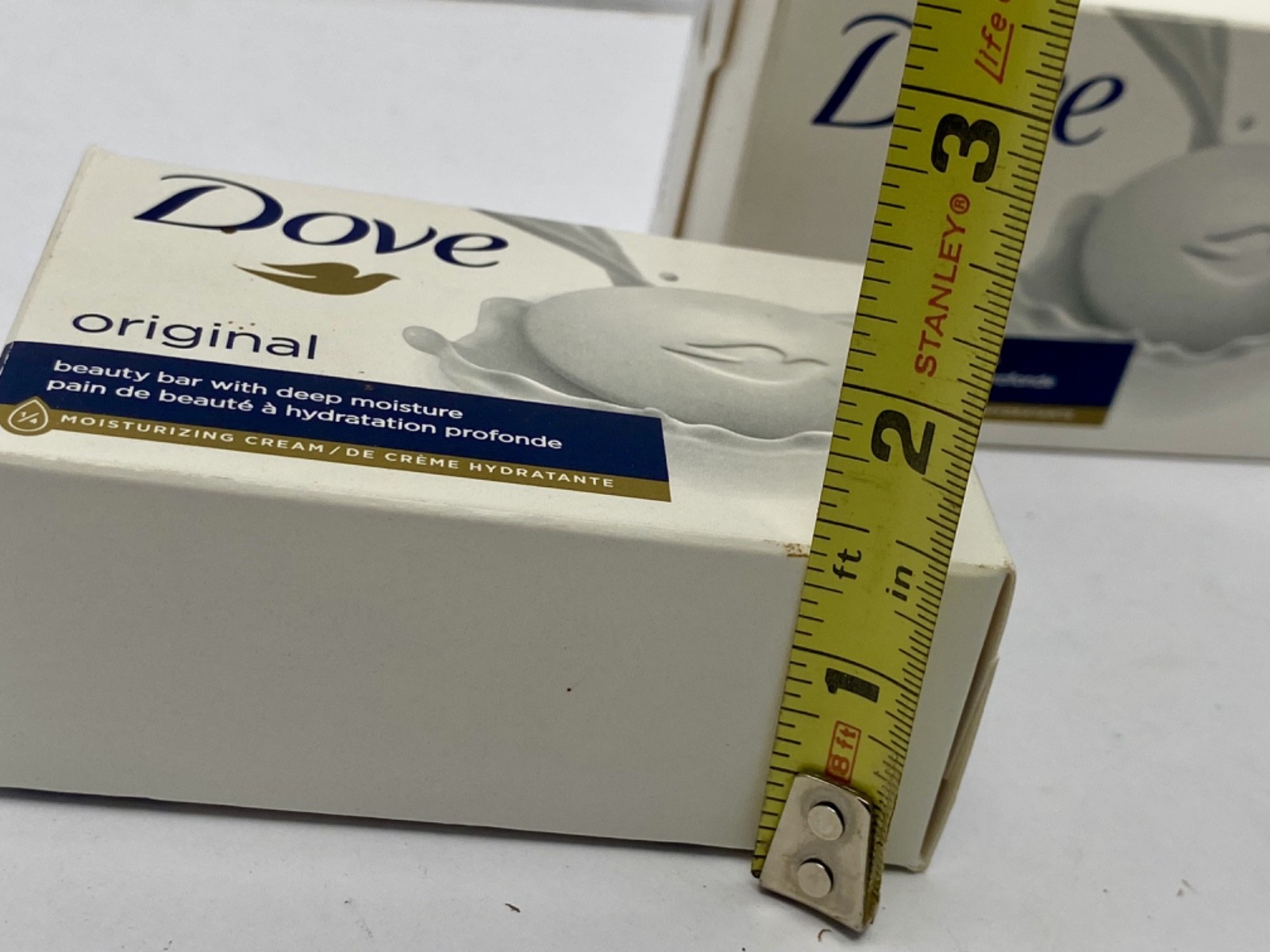 Lot Of Two DOVE White Bar Soap With Moisturizing Cream 3.75 oz 2 New Bars