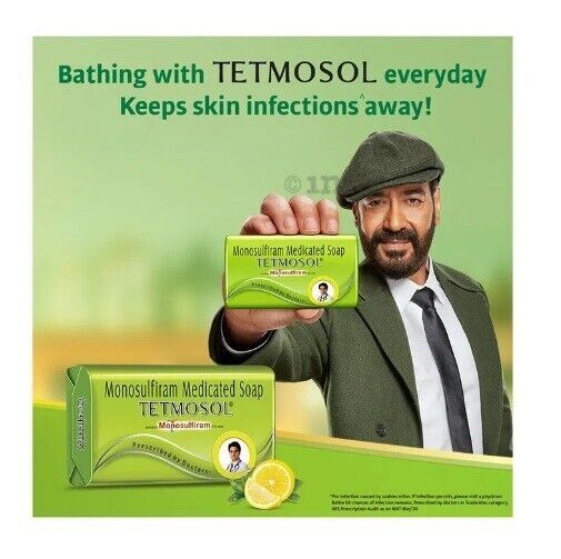 2 x Tetmosol Soap 100gm Each for Itching, Skin Irritation, Inflammation, Rashes