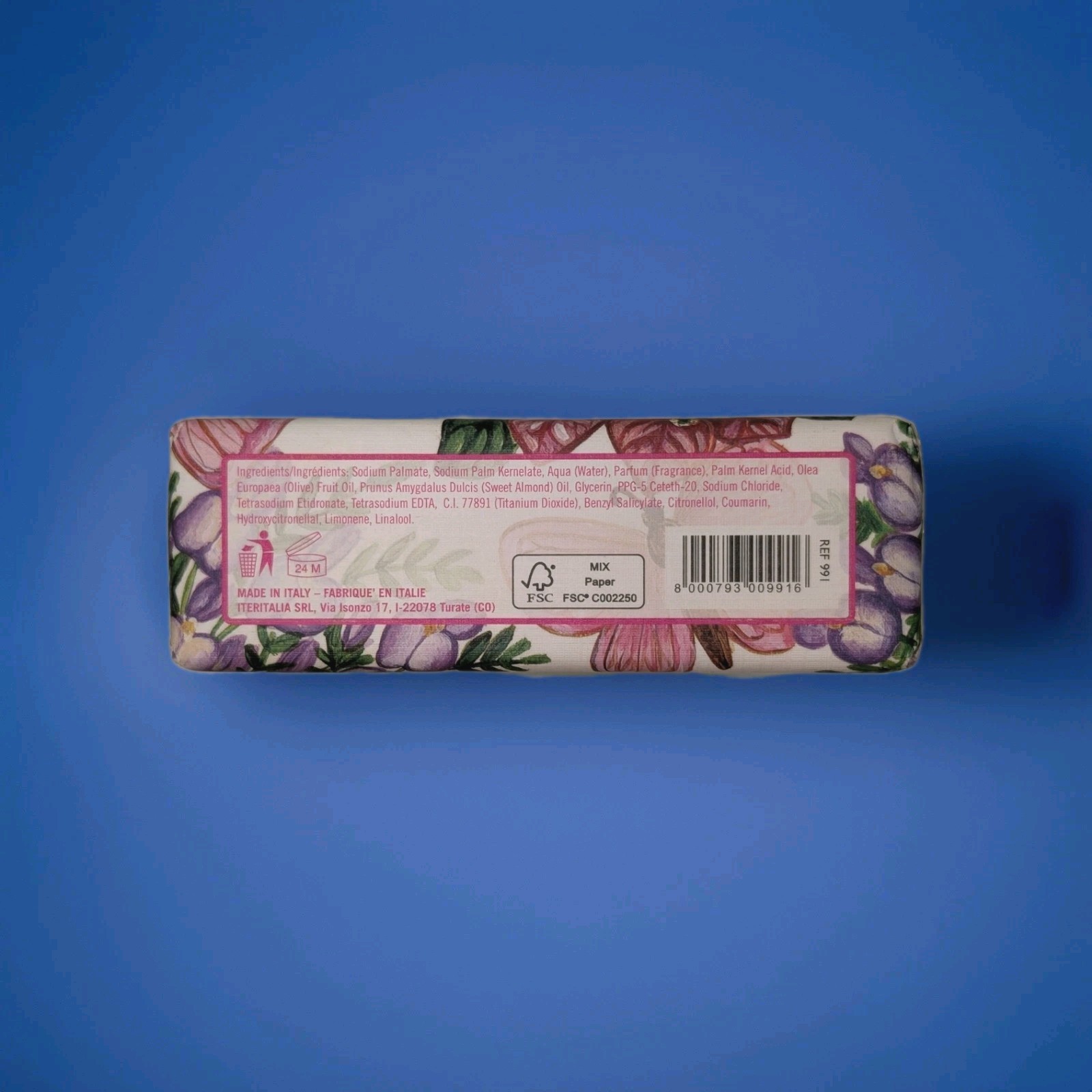*LUXURY SOAP* Asquith & Somerset Iteritalia 3x Milled Rose Wisteria (4 Bar Lot)